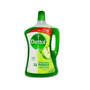 Dettol 3x Power Antibacterial Floor Cleaner Green Apple 3 L