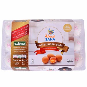 Saha Pasteurized Shell Large Eggs 15 Pieces