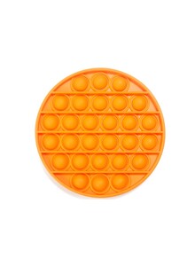 Generic Push Bubble Pop It Fidget Toy Round Orange