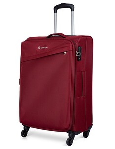CARLTON Lords Red Softside Casing 69cm Medium Check-in Luggage - CA 155J469220