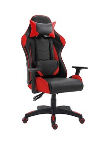 Mahmayi High Back Ergonomic Swivel Gaming Chair With Pu Leatherett Red 50cm