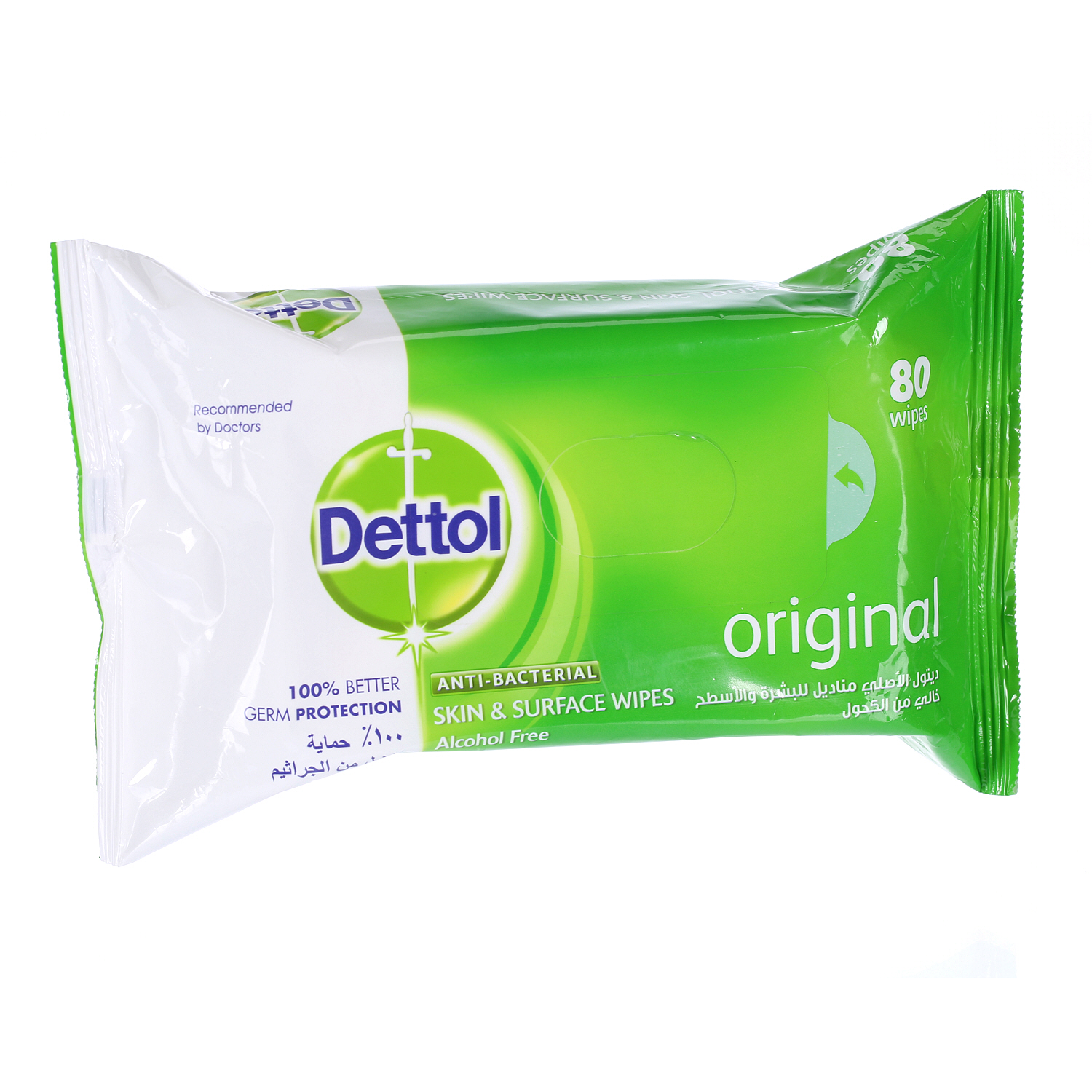 Dettol Antibacterial Wipes 80 Wipes