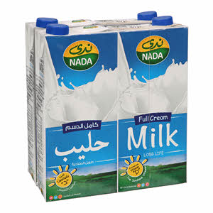 Nada Full Cream Milk 1 L × 4 Pack