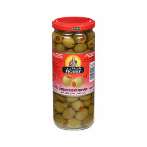 Figaro Stuffed Green Olives with Pimento Paste 450 g