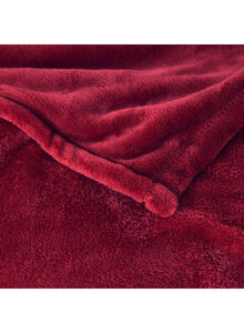 Fabienne Premium Quality Long Lasting Super Soft Easy Care Foldable Light Weight Washable Fluffier King Size Bed Blanket Microfiber Maroon 220x240cm