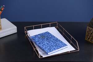 Pan Home Roshni Desktop Paper Tray1 Copper 25x5x33cm