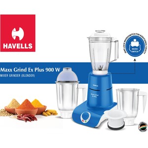 Havells Maxx Grind EX Plus 900W 3 In1 Mixer Grinder Blender