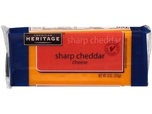 American Heritage Sharp Cheddar Cheese Bar 8 Oz