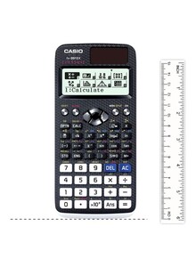 CASIO 12-Digit Scientific Mode Calculator Set Black/White