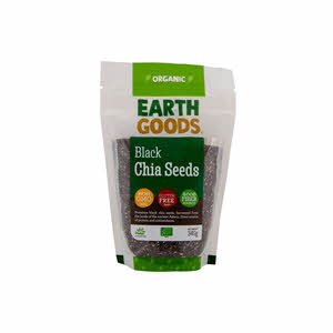Earth Goods Organic Black Chia Seeds 340gm