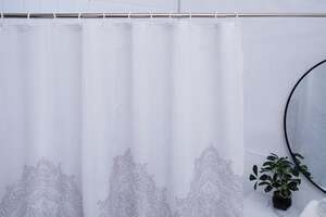 Pan Home Cole Shower Curtain White 180x180cm