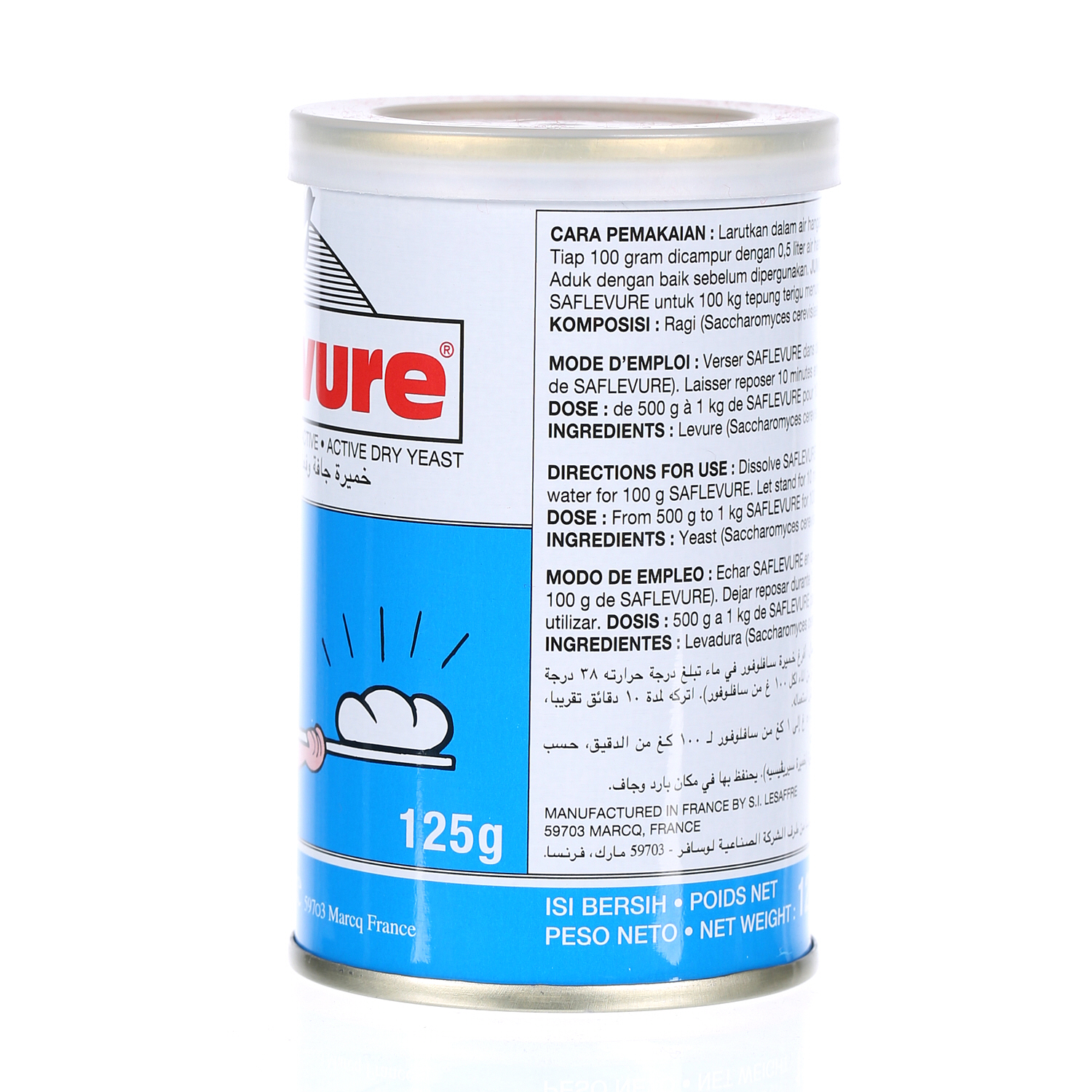 Bayara Dry Yeast Tin 125 g