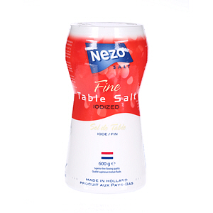 Nezo Iodized Salt Red Bottle 600 g