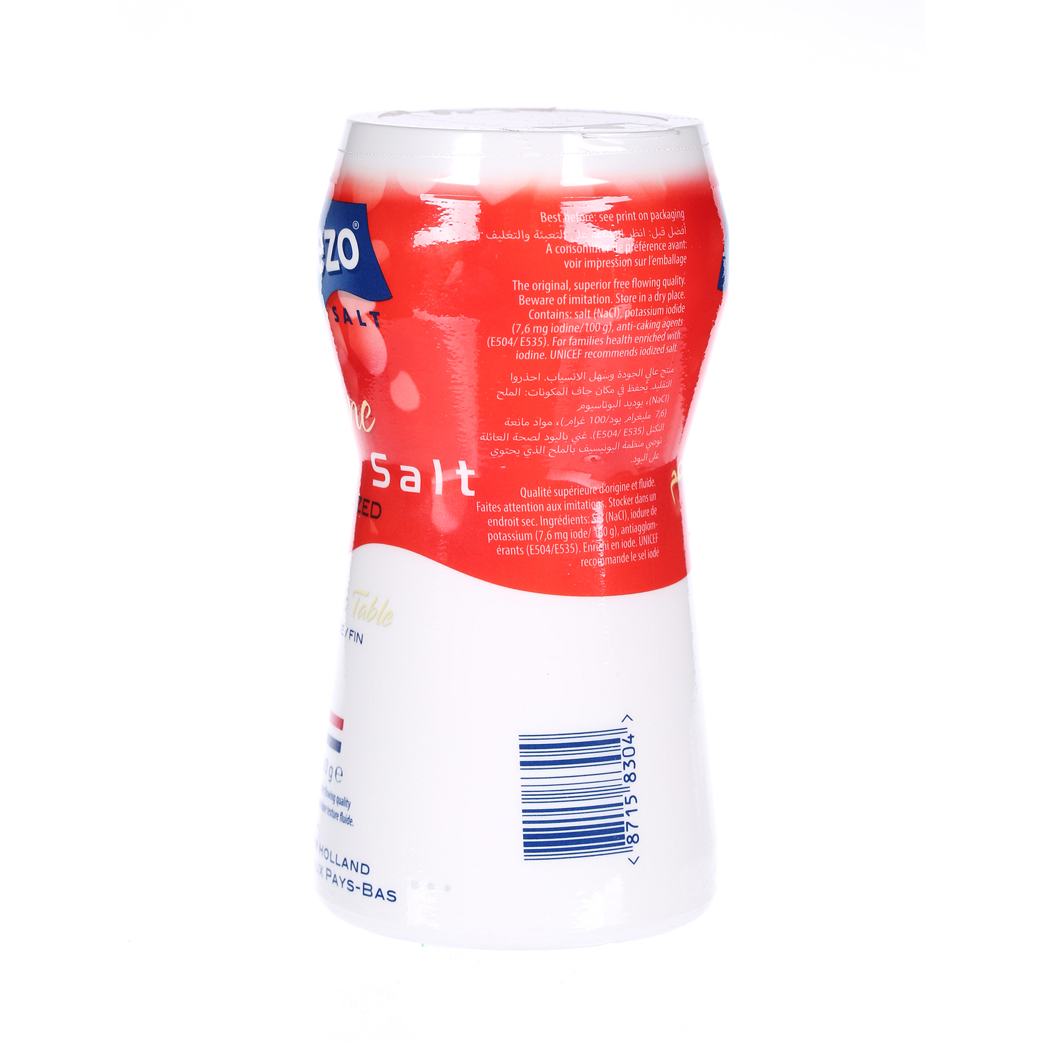 Nezo Iodized Salt Red Bottle 600 g