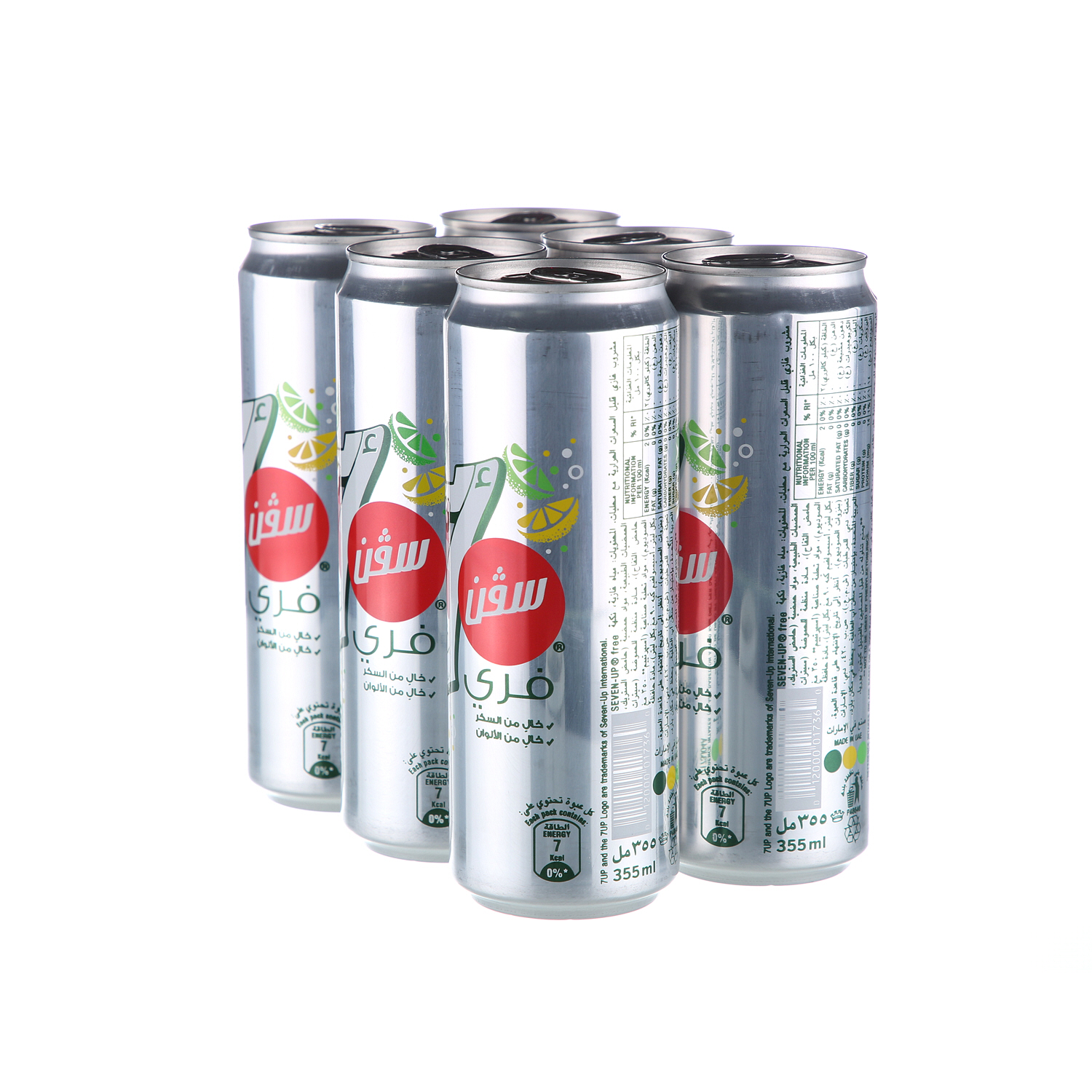 7UP Free Can 355ml × 6'S