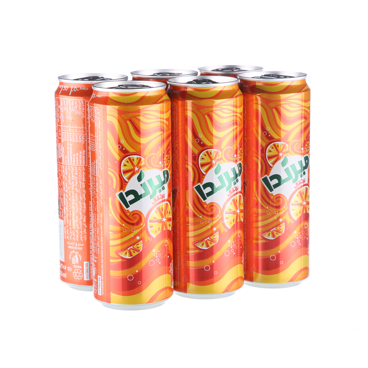 Mirinda Orange Can 355ml × 6'S