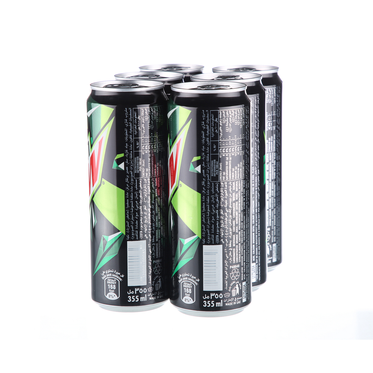 Mountain Dew Can 355ml × 6'S