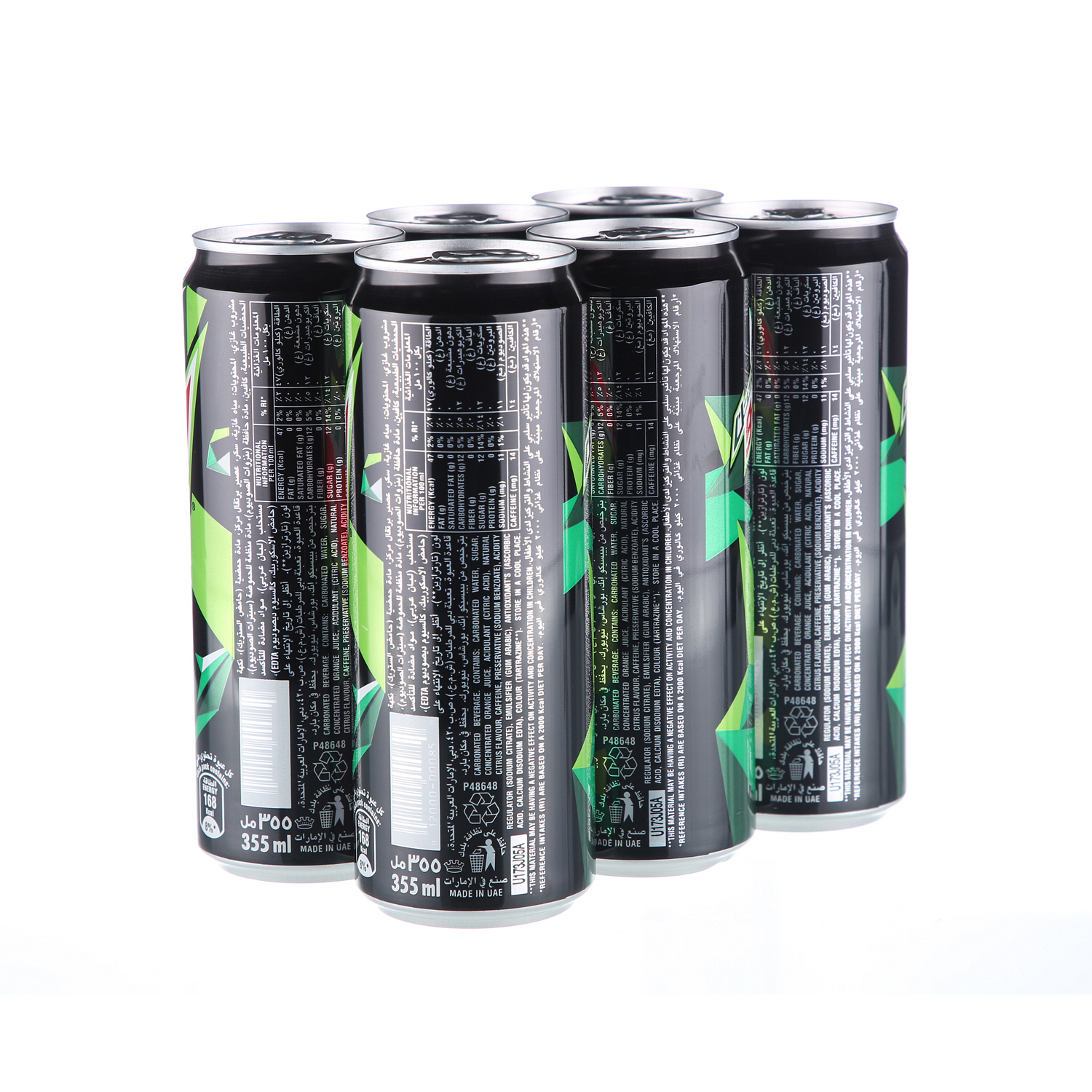 Mountain Dew Can 355ml × 6'S