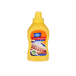 American Garden Yellow Mustard Squeeze Sauce 9 Oz