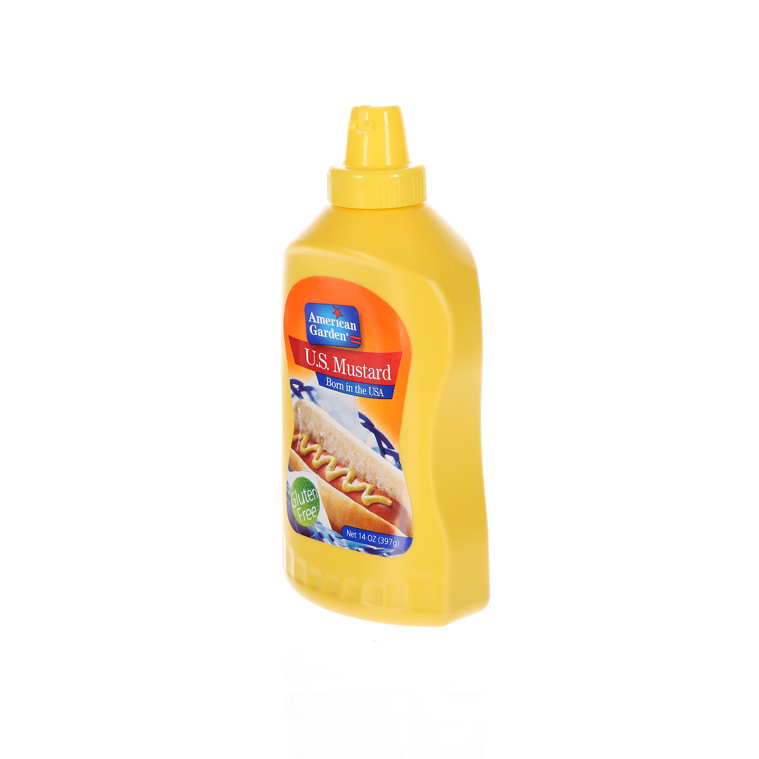 American Garden Yellow Mustard Squeeze Sauce 16 Oz