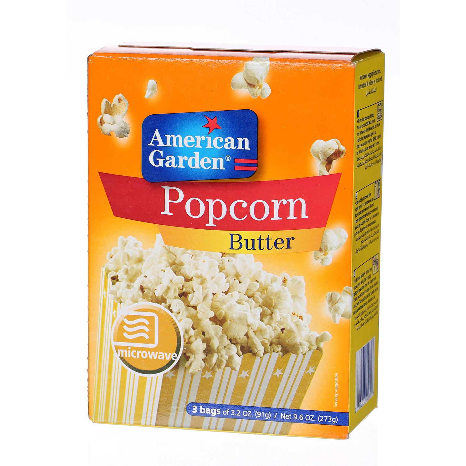 American Garden Popcorn Butter 3 × 3.5 Oz