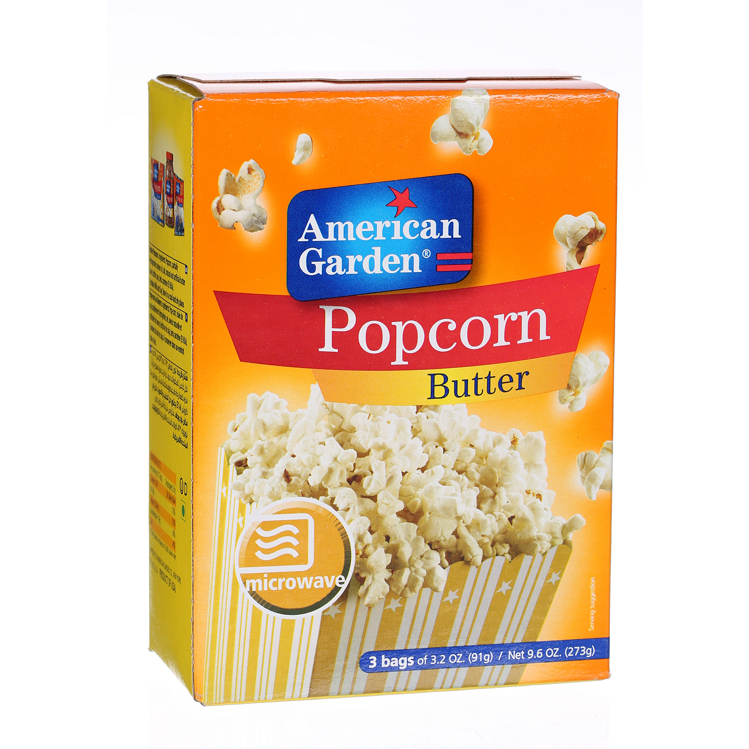 American Garden Popcorn Butter 3 × 3.5 Oz