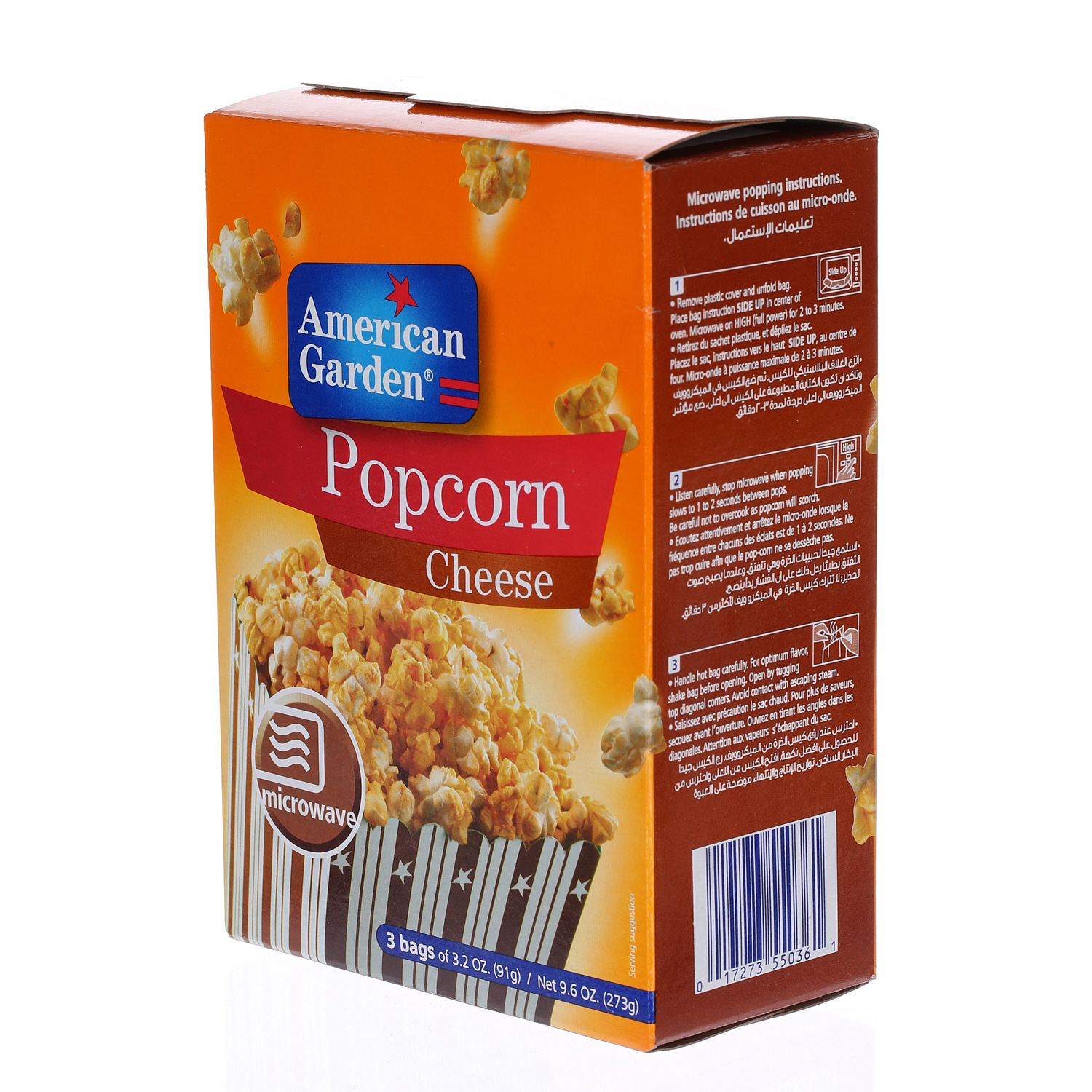 American Garden Microwave Popcorn Cheese 3.5 Oz