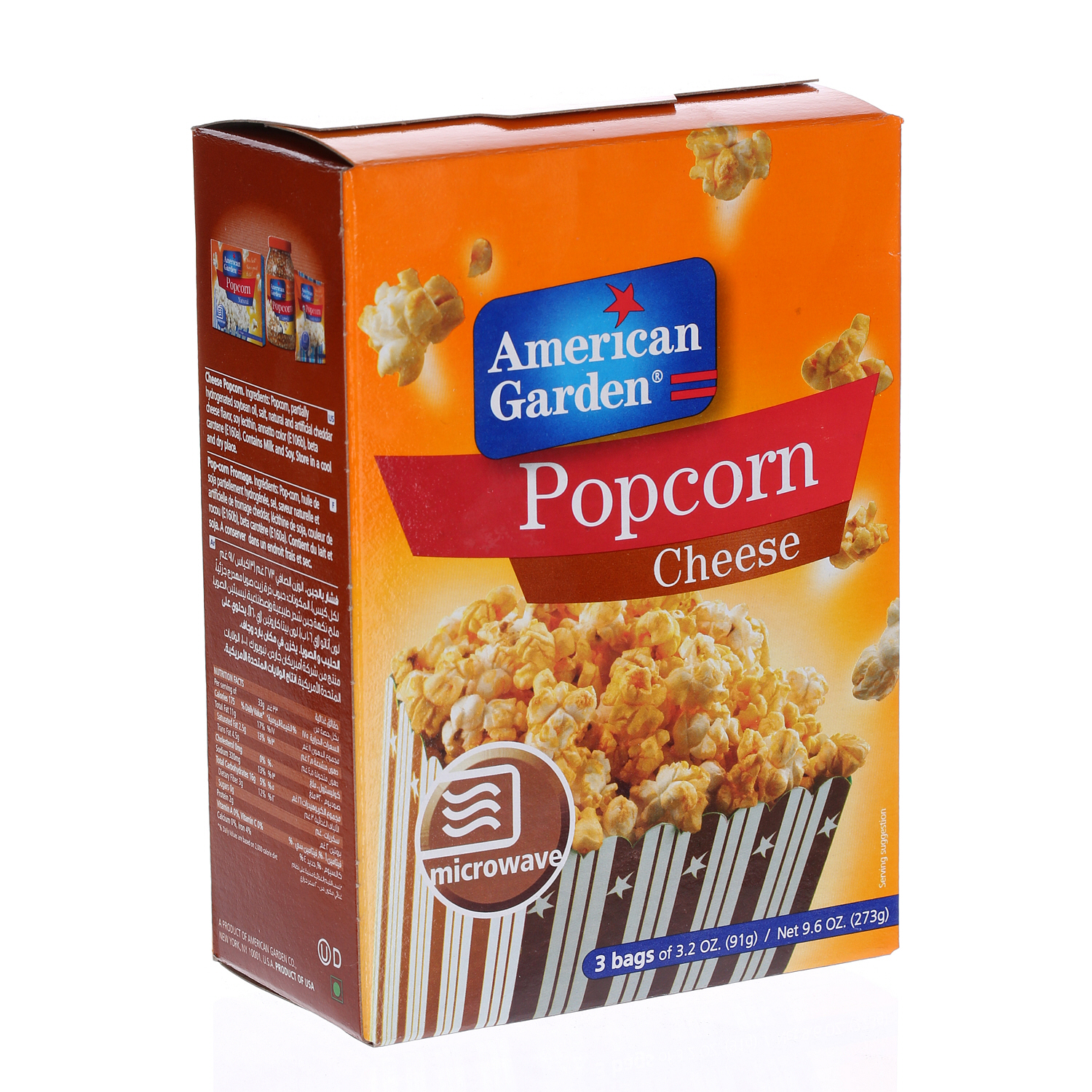 American Garden Microwave Popcorn Cheese 3.5 Oz