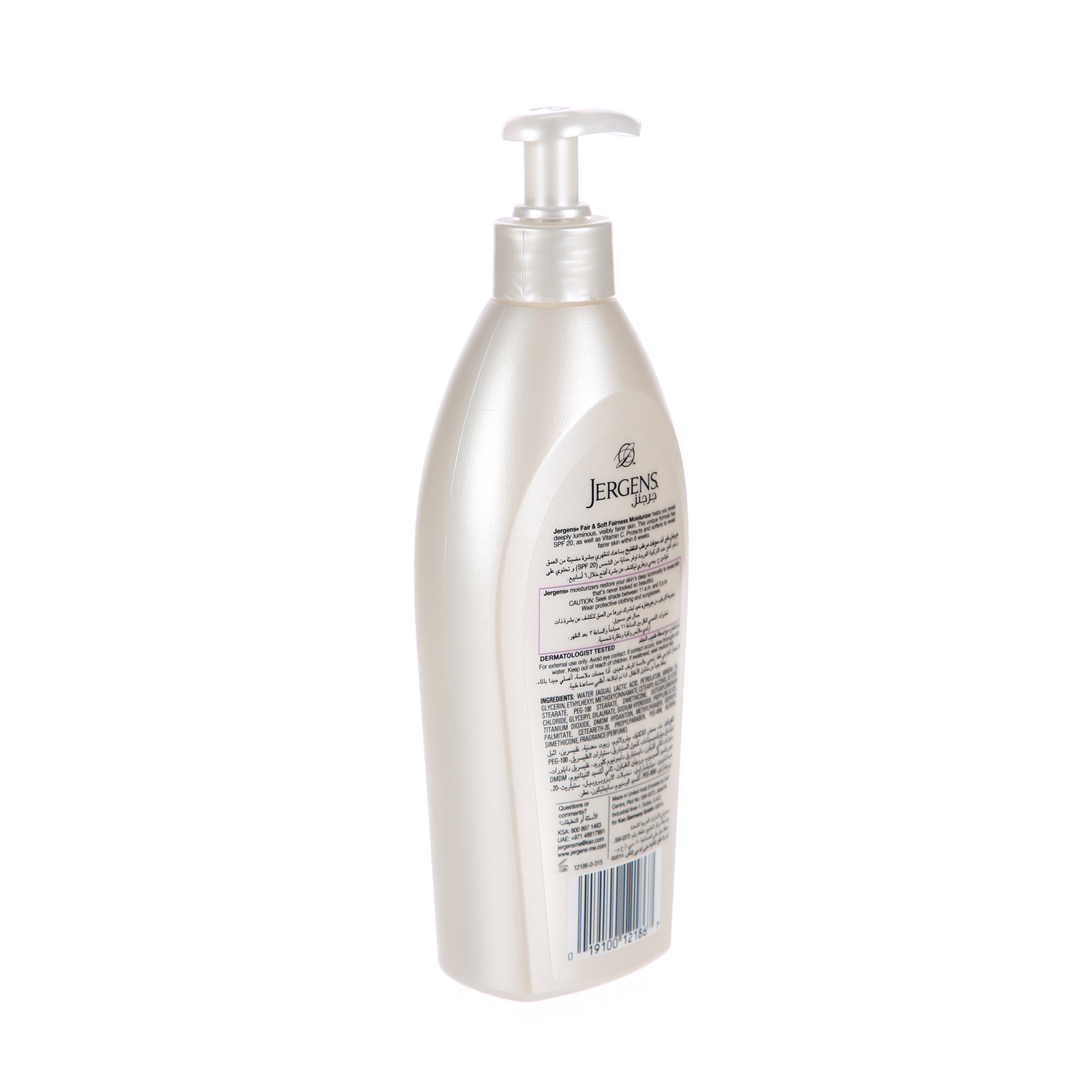 Jergens Fair & Soft Lotion 400ml