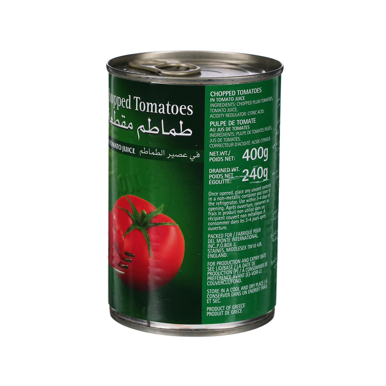 Del Monte Chopped Tomatoes 400 g