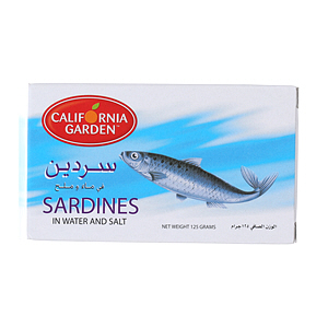 California Garden Sardine In Water & Salt 125 g