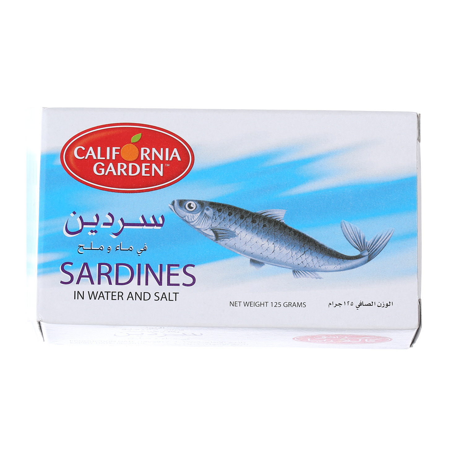 California Garden Sardine In Water & Salt 125 g