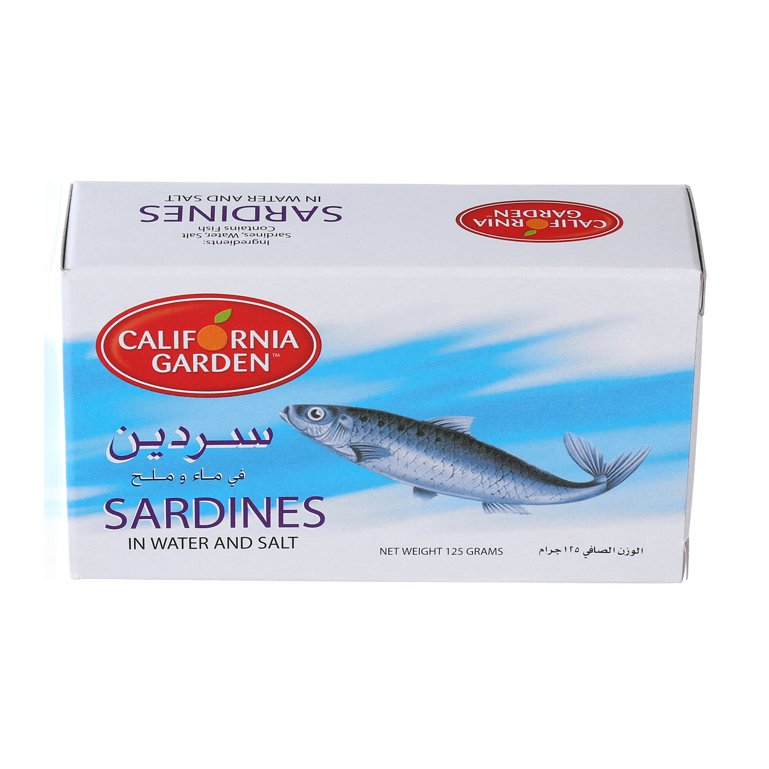 California Garden Sardine In Water & Salt 125 g