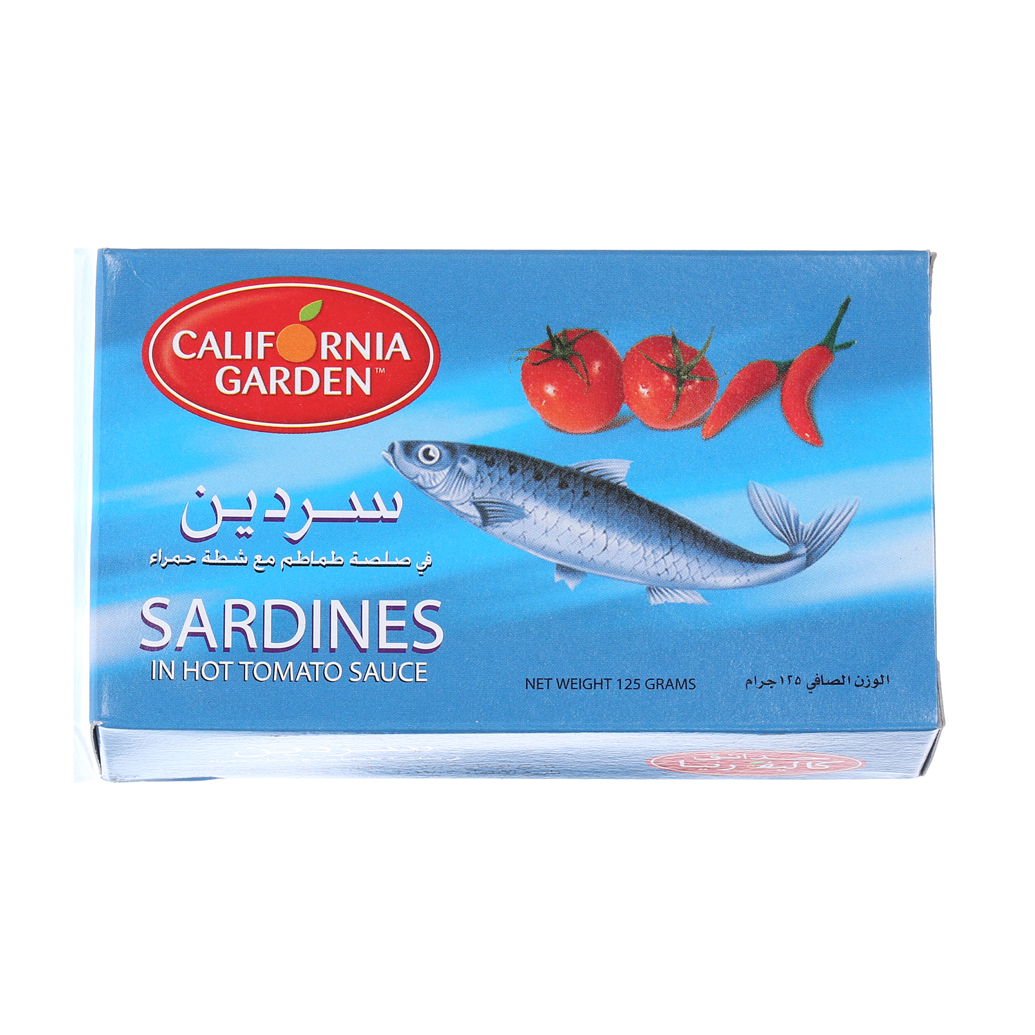 California Garden Sardine In Tomato Hot Sauce 125 g