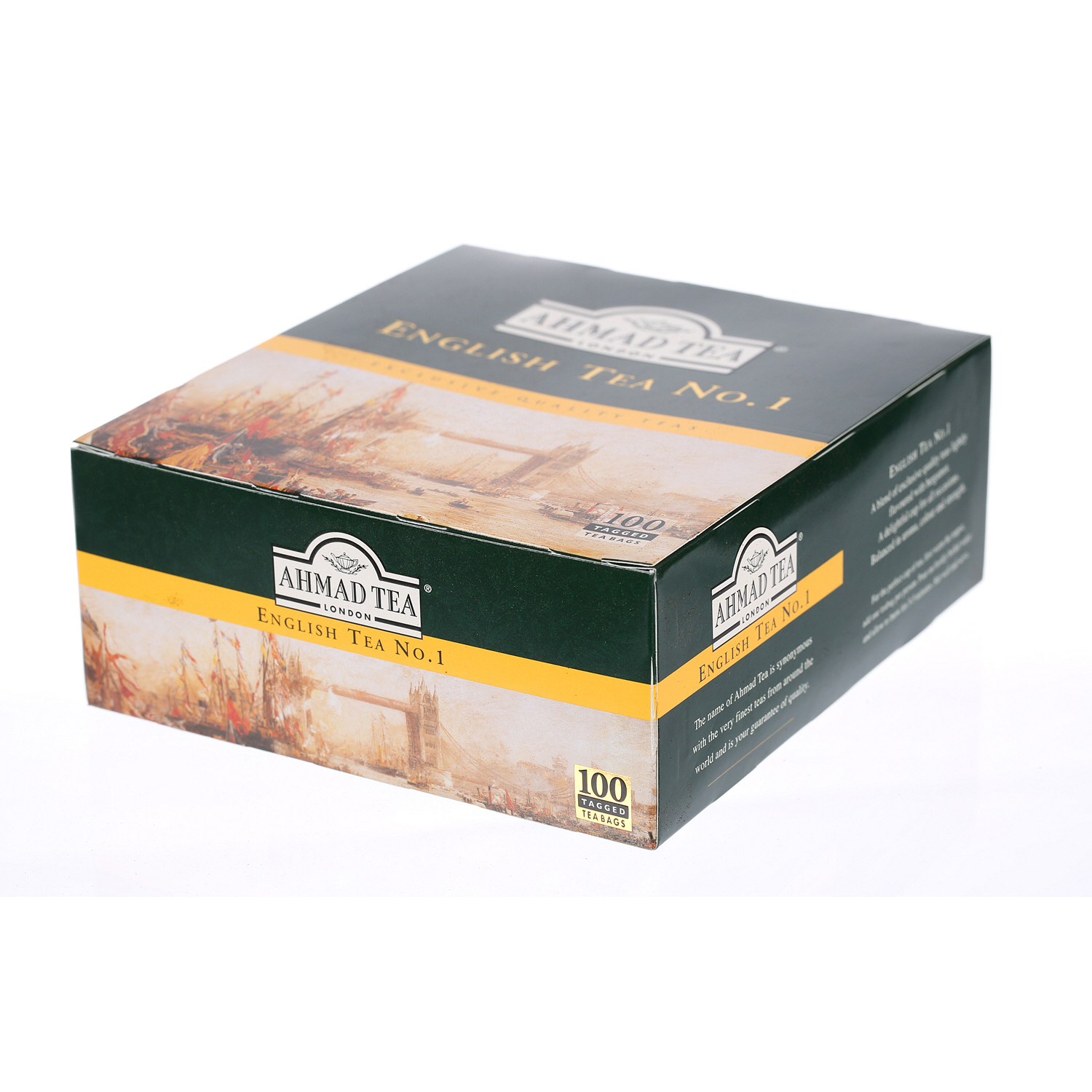 Ahmad Tea English Tea No. 1 Tea Bags, 100 Pieces