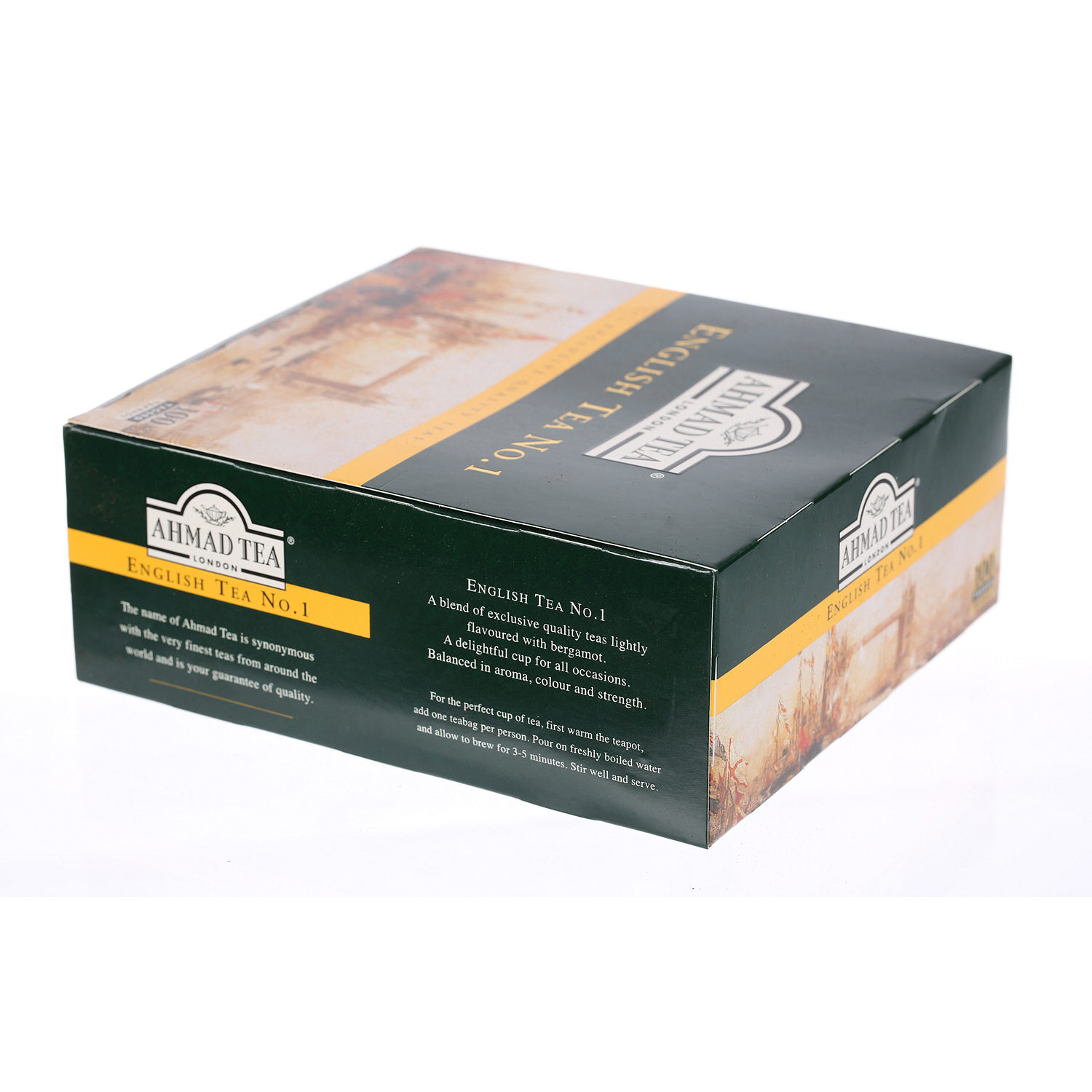 Ahmad Tea English Tea No. 1 Tea Bags, 100 Pieces