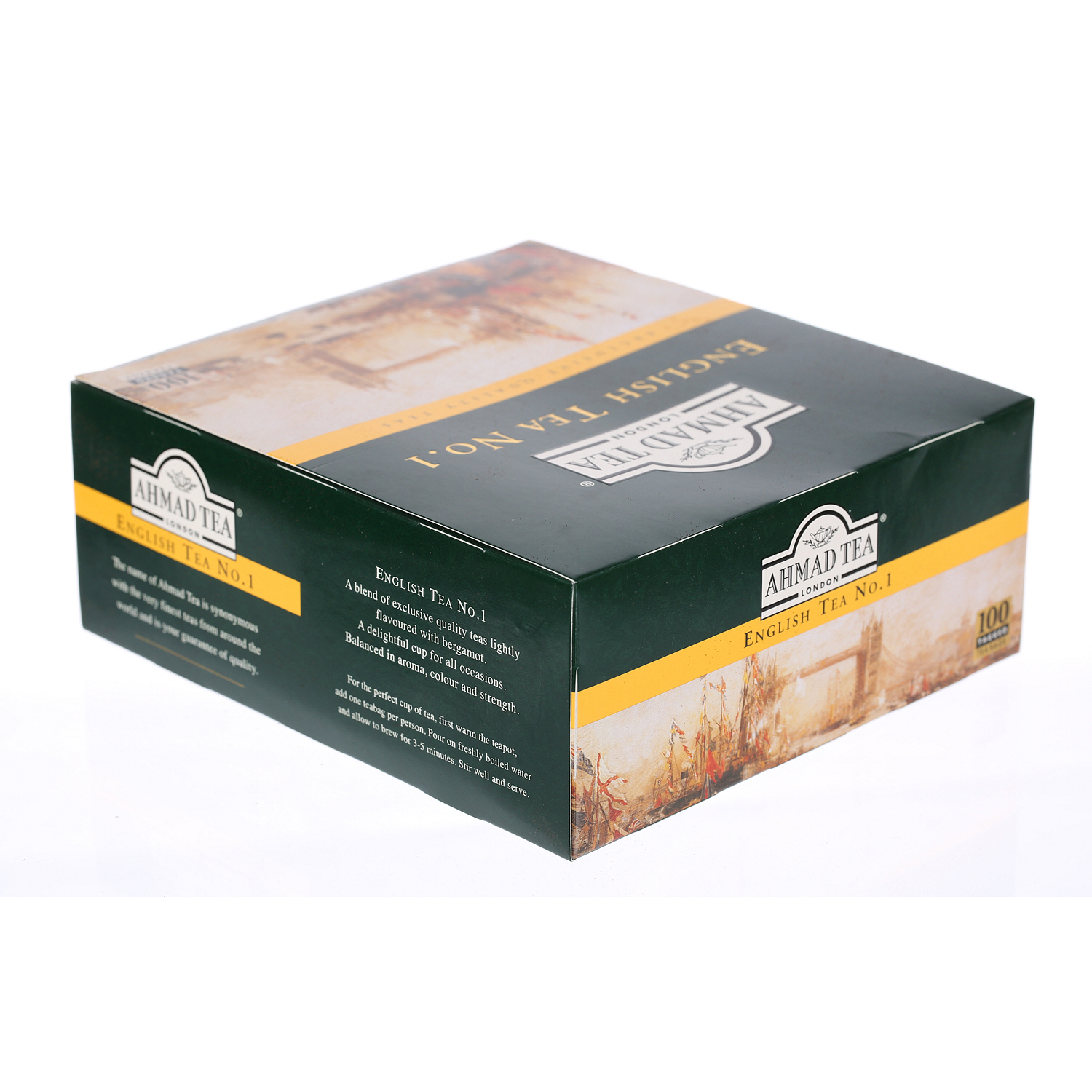 Ahmad Tea English Tea No. 1 Tea Bags, 100 Pieces