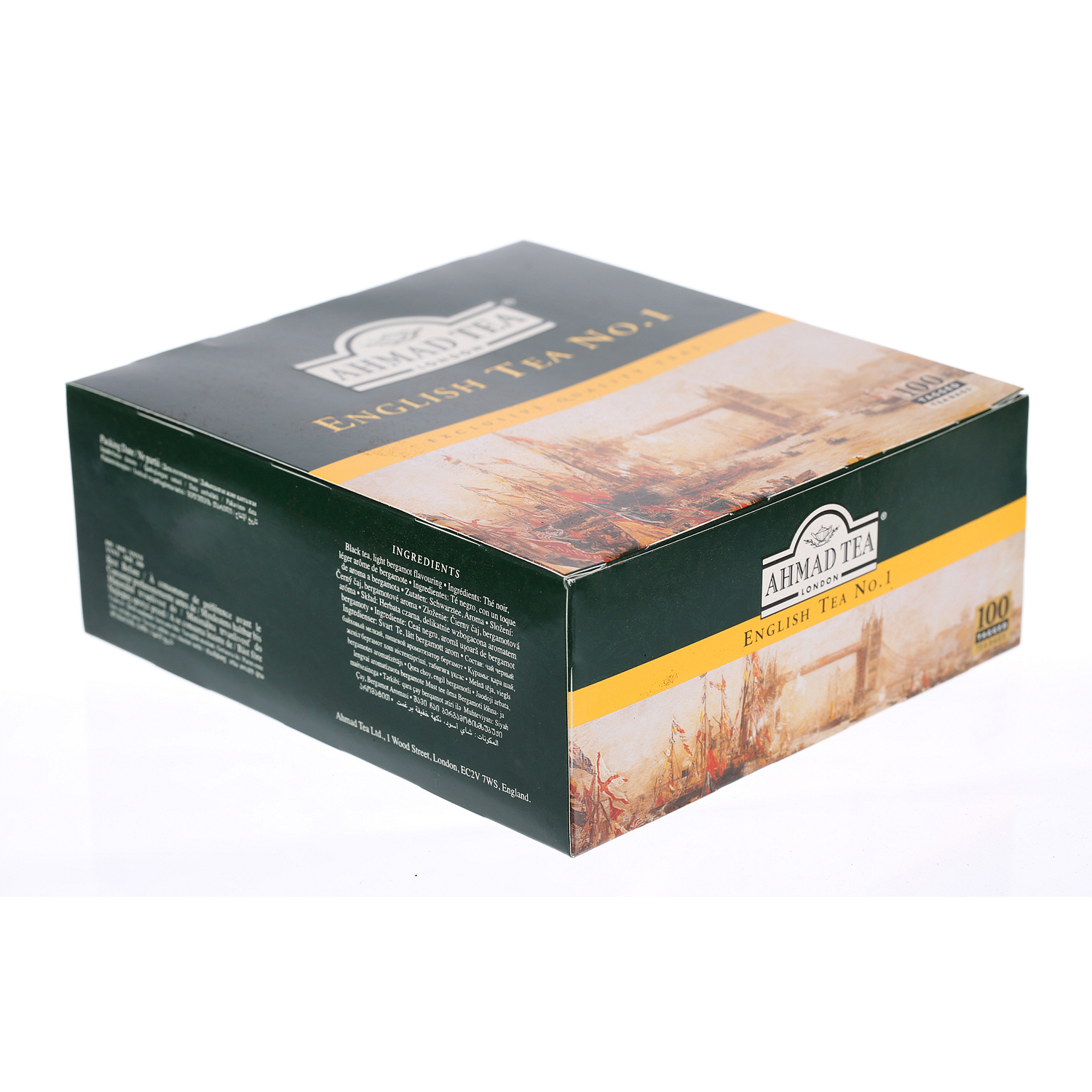 Ahmad Tea English Tea No. 1 Tea Bags, 100 Pieces