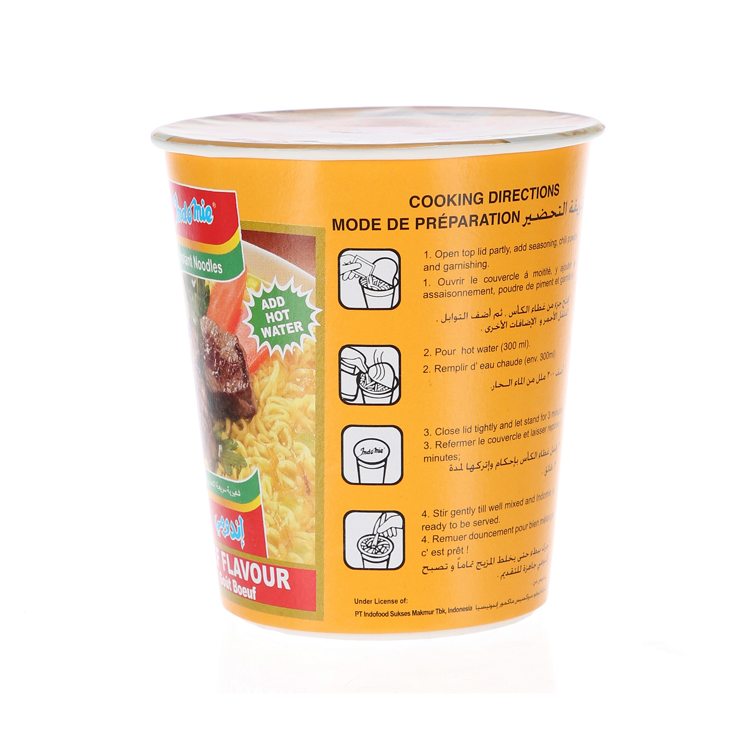 Indomie Cup Noodles Beef Flavor 60 g