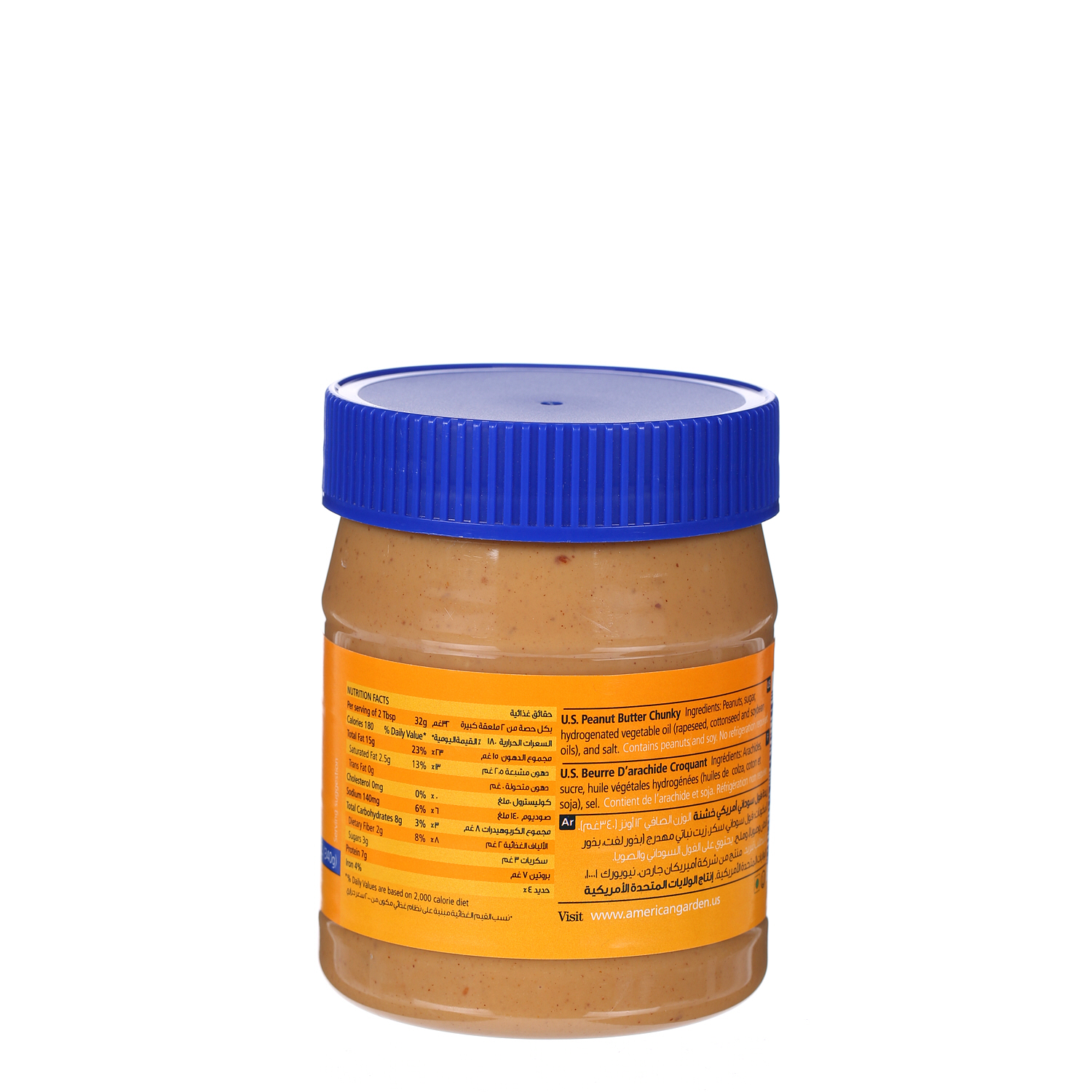 American Garden Peanut Butter Chunky 12Oz