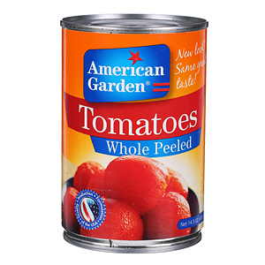 American Garden Whole Peeled Tomatoe 15 Oz