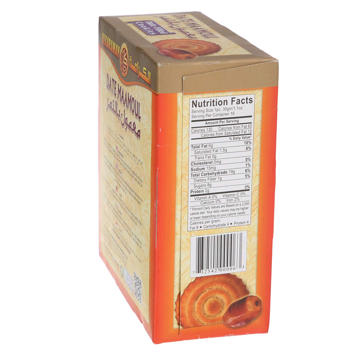 Al Karamah Date Mamoul 500 g × 16 Pieces