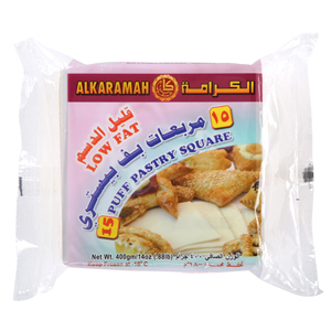 Al Karamah Puff Pastry Low Fat 400 g × 15 Pack