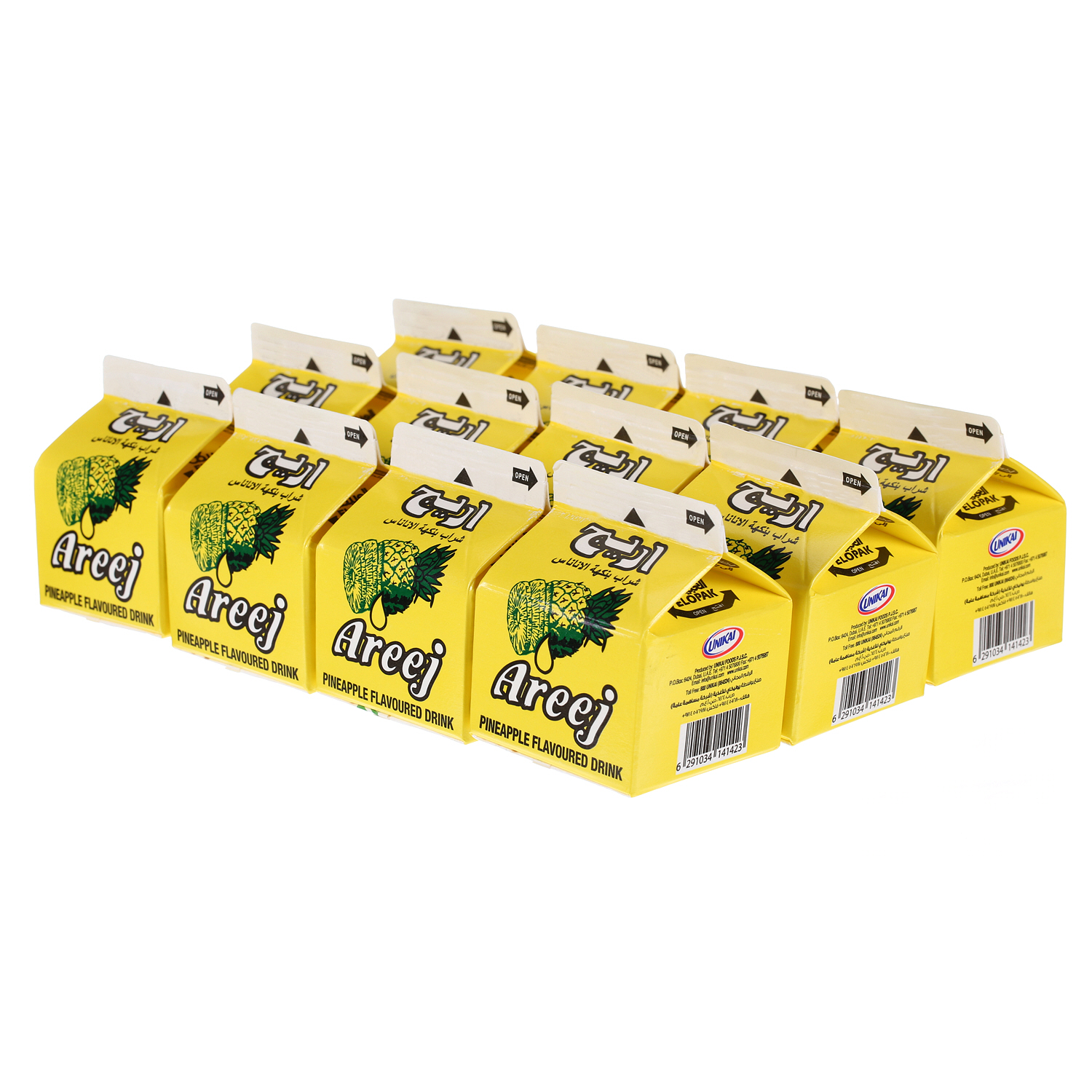 Areej Juice Pineapple 225 ml × 12 Pack