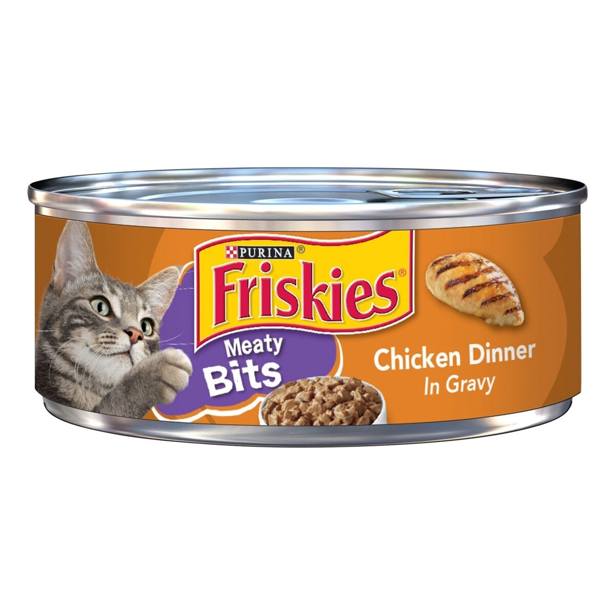 Purina Friskies Gravy Wet Cat Food Meaty Bits Chicken Dinner 156 g