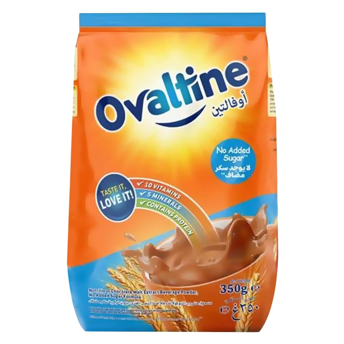 Ovaltine No Added Sugar Pouch 350 g | Sharjah Co-operative Society