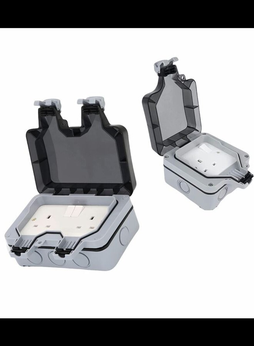 ABBASALI Outdoor Sockets Waterproof Single Socket 13A Outdoor Wall ...