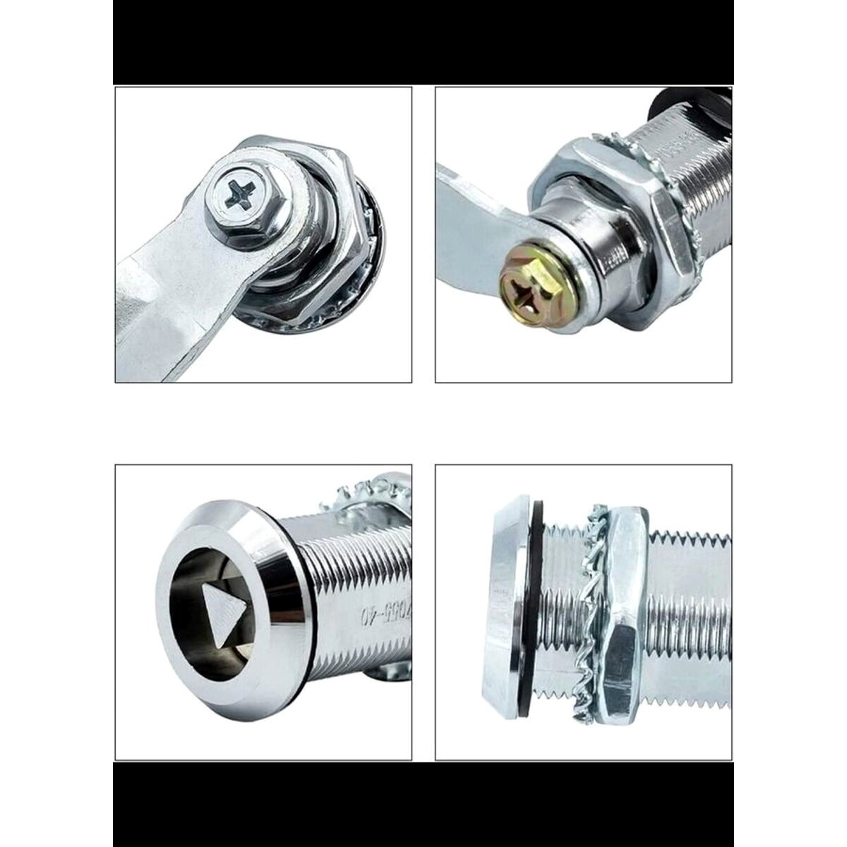 Triangular Lock With Key ABBASALI Cam Lock with Triangle Socket Key, Cabinet Door Lock Triangle ...