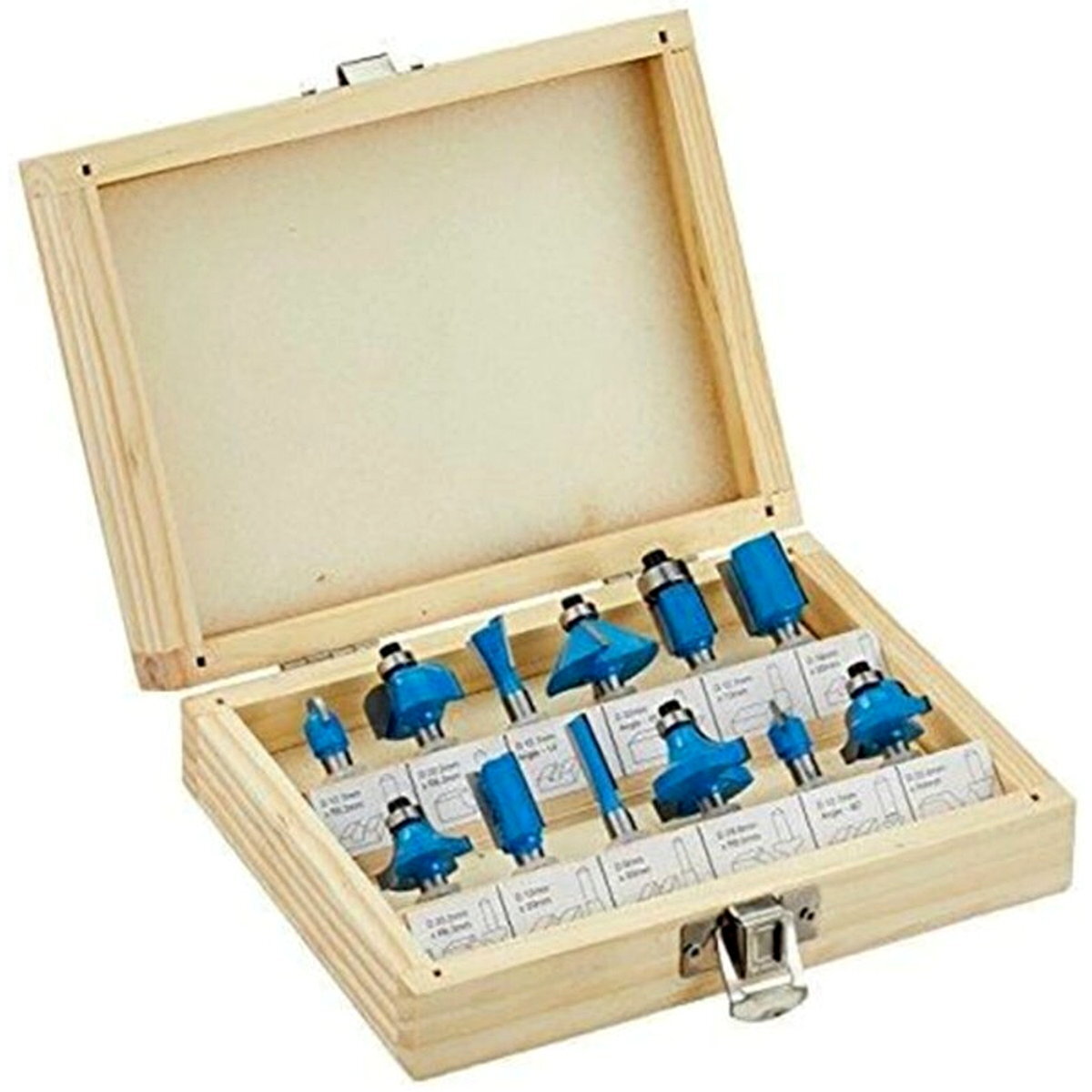 Wire Manager Cutter Bit Set Generic 12-Piece Router Cutter Bit Set Blue/Silver | Sharjah Co ...