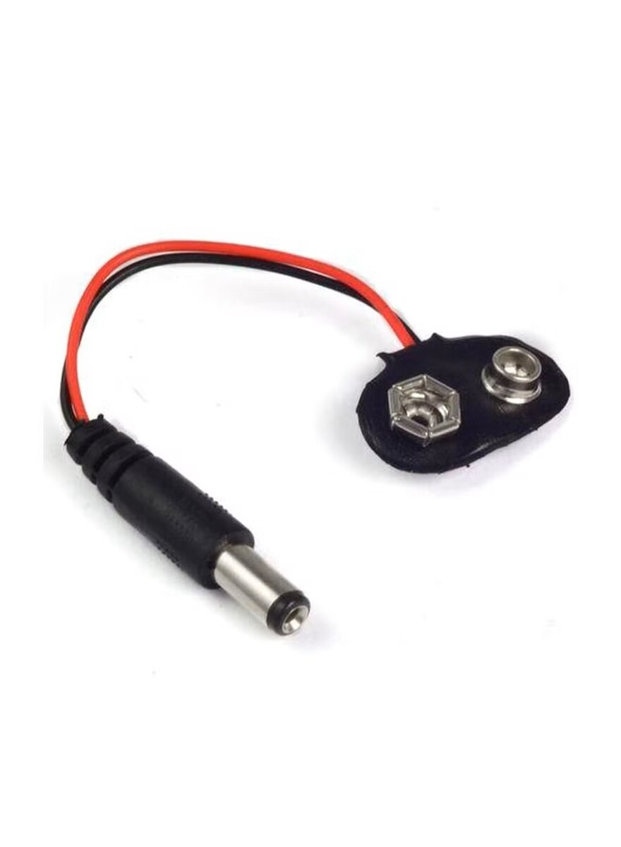Arduino Male DC Plug Battery Cap Cable Black/Red | Sharjah Co-operative ...